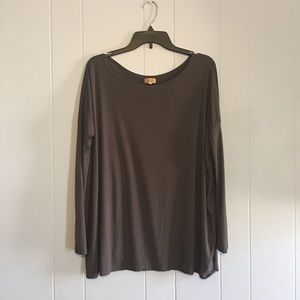 Dark Gray / taupe Piko shirt